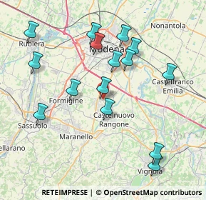 Mappa Strada Santa Lucia, 41051 Castelnuovo Rangone MO, Italia (8.18133)