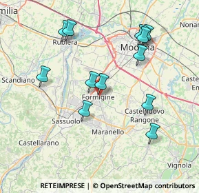 Mappa Via Carlo Castiglioni, 41043 Formigine MO, Italia (7.82667)