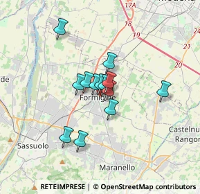 Mappa Via Carlo Castiglioni, 41043 Formigine MO, Italia (2.23077)