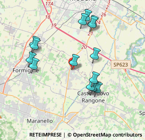 Mappa Via degli Esposti, 41051 Castelnuovo Rangone MO, Italia (3.79643)