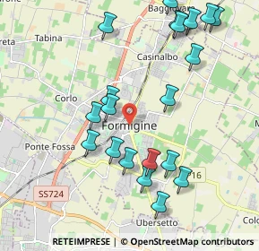 Mappa Piazza Calcagnini, 41043 Formigine MO, Italia (2.2385)