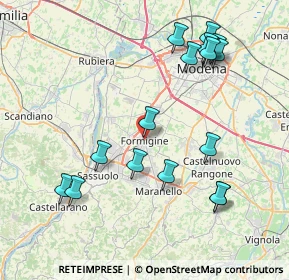 Mappa Via Vittorio Veneto, 41043 Formigine MO, Italia (8.87471)