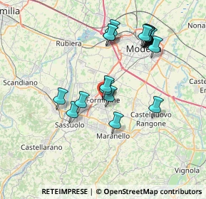 Mappa Via S. Pietro, 41043 Formigine MO, Italia (7.4325)