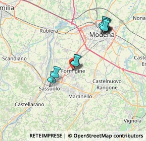 Mappa Piazza Calcagnini, 41043 Formigine MO, Italia (7.47455)