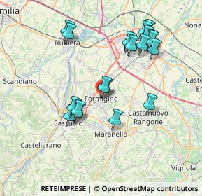 Mappa Piazza Calcagnini, 41043 Formigine MO, Italia (7.7065)