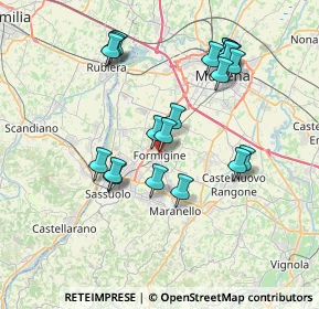 Mappa Piazza Calcagnini, 41043 Formigine MO, Italia (7.2815)