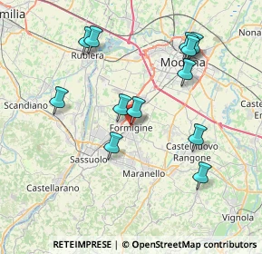 Mappa Via Vittorio Veneto, 41043 Formigine MO, Italia (7.8275)