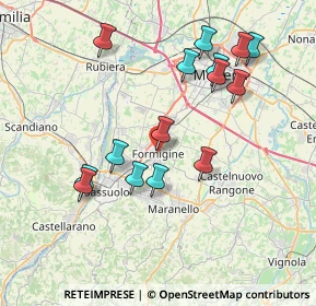 Mappa Via Vittorio Veneto, 41043 Formigine MO, Italia (7.728)