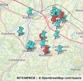 Mappa Via Vittorio Veneto, 41043 Formigine MO, Italia (7.405)