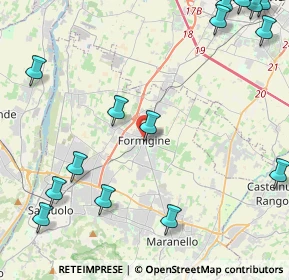 Mappa Via Vittorio Veneto, 41043 Formigine MO, Italia (6.944)