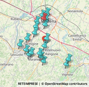Mappa Via San Giuseppe, 41051 Castelnuovo Rangone MO, Italia (6.8715)