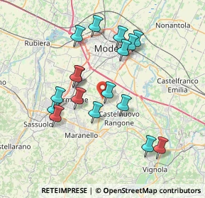 Mappa Via San Giuseppe, 41051 Castelnuovo Rangone MO, Italia (7.10588)