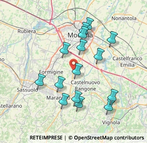 Mappa Piazza A. Braglia, 41051 Castelnuovo Rangone MO, Italia (7.12467)