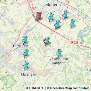 Mappa Via San Giuseppe, 41051 Castelnuovo Rangone MO, Italia (4.34833)