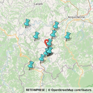 Mappa Strada Comunale dell'Ovrano, 14050 Mombaldone AT, Italia (5.55333)