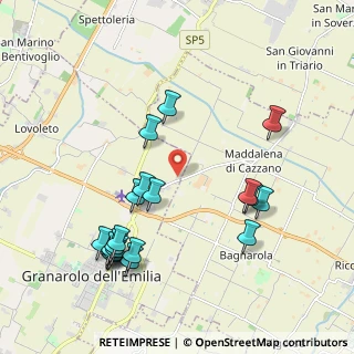 Mappa Via Trapanino, 40054 Granarolo dell'Emilia BO, Italia (2.2425)