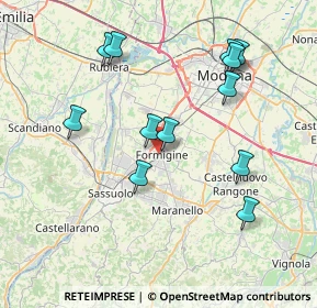 Mappa Via Antonio Gramsci, 41043 Formigine MO, Italia (7.86667)