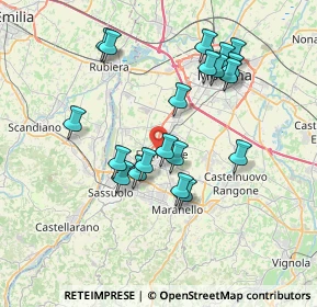 Mappa Via Antonio Gramsci, 41043 Formigine MO, Italia (7.0425)