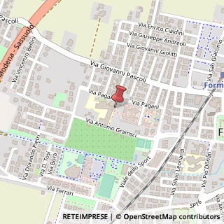 Mappa Via H. Pagani, 28, 41043 Formigine, Modena (Emilia Romagna)