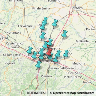 Mappa Via Aldo Moro, 40013 Castel Maggiore BO, Italia (11.03421)