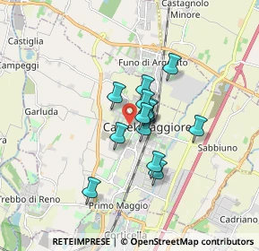 Mappa Via Aldo Moro, 40013 Castel Maggiore BO, Italia (1.14308)