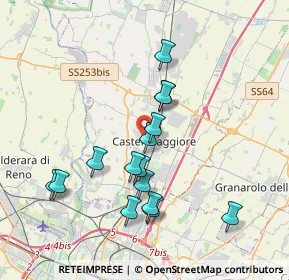 Mappa Via Aldo Moro, 40013 Castel Maggiore BO, Italia (3.53533)