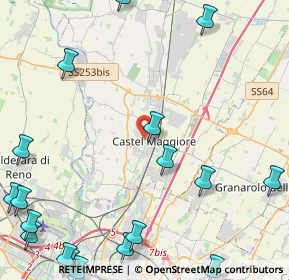 Mappa Via Aldo Moro, 40013 Castel Maggiore BO, Italia (6.9785)