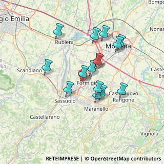 Mappa Via Ferrari, 41043 Formigine MO, Italia (6.29733)