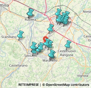 Mappa Via Jacopo Marchese, 41043 Formigine MO, Italia (7.0055)