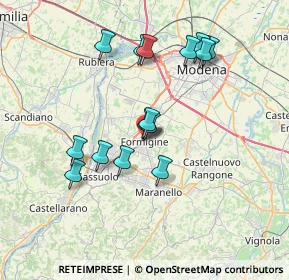 Mappa Via Trento e Trieste, 41043 Formigine MO, Italia (6.66933)