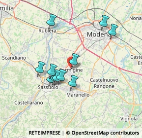 Mappa Via Trento e Trieste, 41043 Formigine MO, Italia (6.42909)