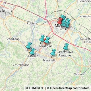 Mappa Via Trento e Trieste, 41043 Formigine MO, Italia (7.44)