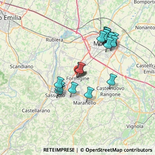 Mappa Via Trento e Trieste, 41043 Formigine MO, Italia (7.028)