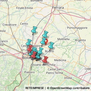 Mappa Via San Zenone, 40054 Budrio BO, Italia (12.5025)