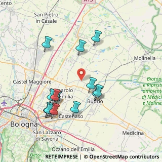 Mappa Via San Zenone, 40054 Budrio BO, Italia (7.81385)