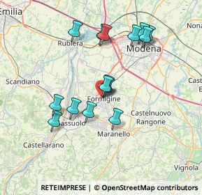 Mappa Via E. Ghiselli, 41043 Formigine MO, Italia (6.67667)