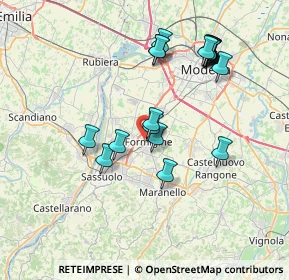 Mappa Via E. Ghiselli, 41043 Formigine MO, Italia (7.524)