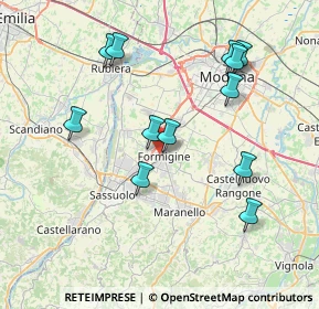 Mappa Via E. Ghiselli, 41043 Formigine MO, Italia (7.8475)