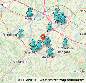 Mappa Via E. Ghiselli, 41043 Formigine MO, Italia (7.044)