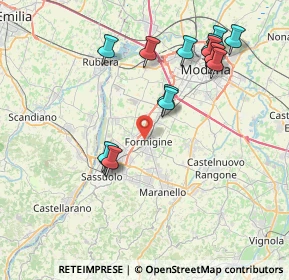 Mappa Via E. Ghiselli, 41043 Formigine MO, Italia (8.20286)