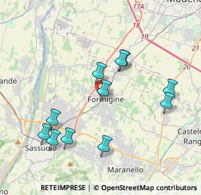 Mappa Via E. Ghiselli, 41043 Formigine MO, Italia (3.89909)