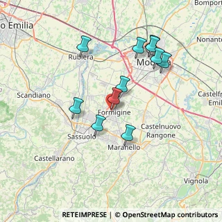 Mappa Via E. Ghiselli, 41043 Formigine MO, Italia (7.06455)