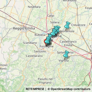 Mappa Via E. Ghiselli, 41043 Formigine MO, Italia (7.33667)