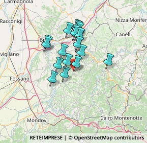 Mappa Via Monforte, 12050 Roddino CN, Italia (10.876)