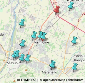 Mappa Via L. Valdrighi, 41043 Formigine MO, Italia (4.82067)