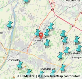 Mappa Via L. Valdrighi, 41043 Formigine MO, Italia (5.702)