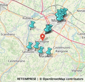 Mappa Via L. Valdrighi, 41043 Formigine MO, Italia (7.12235)