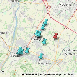 Mappa Via L. Valdrighi, 41043 Formigine MO, Italia (3.276)