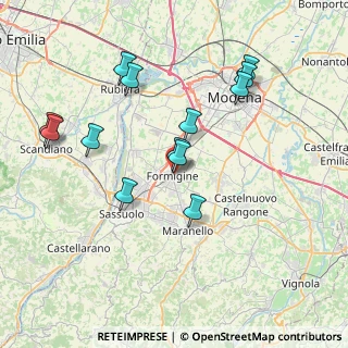 Mappa Via L. Valdrighi, 41043 Formigine MO, Italia (7.73154)