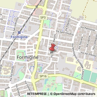 Mappa Via Mazzini, 39, 41043 Formigine, Modena (Emilia Romagna)